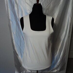 Contour Cottom Square Neck Tank-Basic Knit-Alabaster ***NWT***